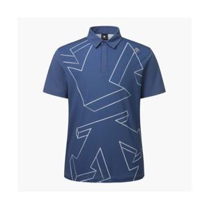 데상트 GOLF 남성 패턴 프린트 반팔 티셔츠 (DP32MFTS72) DP32MFTS72_BLUG 279643
