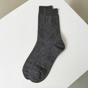 [헤지스] 남성 패턴 면혼방 장목양말 HZSS6E102CG