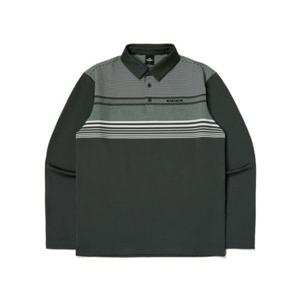 아이더 POP 남성 선염 긴팔 폴로 티셔츠_Dark Grey DMW24281C6 283184
