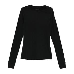 몽클레어 리브 커프 슬림 크루넥 스웨터 MU01F8D01 89AHD999