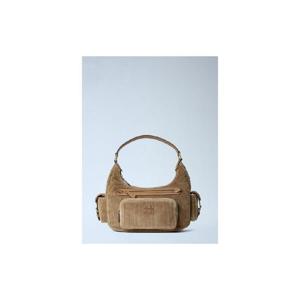 26 SS 미우미우 여성 Corduroy Pocket Shoulder Bag miu0263034brn