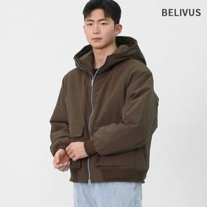 빌리버스 남성 데일리 간절기 울혼방 시보리 아우터 베이직 패딩점퍼 BYHT016