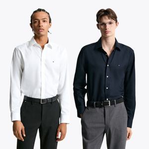 [공식][타미힐피거] [Regular fit] 논 아이언 솔리드 셔츠 2종 택1 (T12F7WSH170MT2)