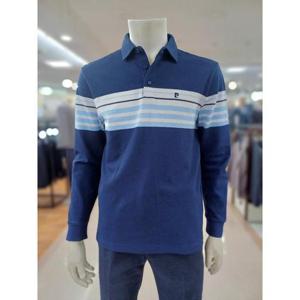 피에르가르뎅 세이브존05 허니콤 조직 스트라이프 티셔츠 PQTS1414