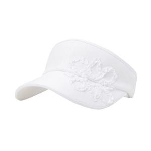 [세인트앤드류스]여성 별 로고 프릴 자수 썬바이저 821F1CP052