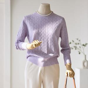 [한정수량] [커스텀에이블] 데일리 꽈배기 라운드 니트_T2601KN025A