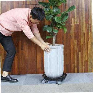 카페 홈가드닝 물받침 이동식 원형 화분받침대 중형