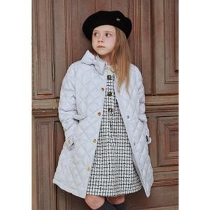 여아 아이보리 리본 퀼팅 코트BA12CT02IV PG