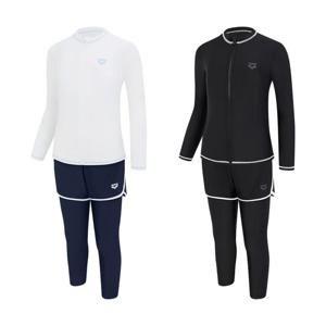 (아레나)A6BG1GS82-JD 여아동 유스 래쉬가드 세트