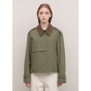 [시스티나]배색 카라 트렌치 코트-AWWBYO31040