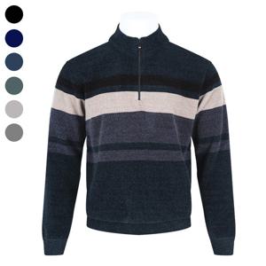 남자 겨울 포근한 밍크 기모 반집업 BR-L-KN-Q006-청록