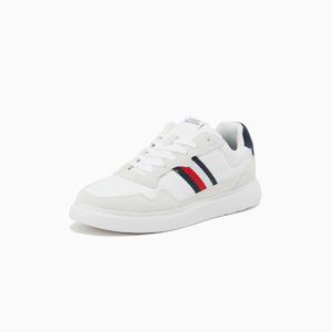 [공식][타미힐피거] 마일스 레더 믹스 스트라이프 스니커즈 (T52F0ARS140MT10K6)