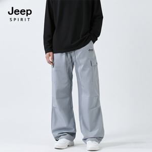 JEEP SPIRIT 세미오버핏 워크웨어 팬츠 블루 (JSSPPT196)