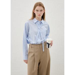 [올리브데올리브]타이 스트라이프 셔츠 OH6SB183