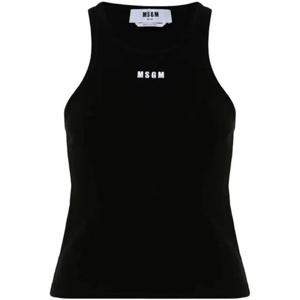 (명품) 엠에스지엠 로고 자수 리브 탑 3641MDT8