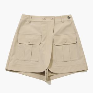 [먼싱웨어] 여성 아웃포켓 랩스커트 베이지 MR122PSK31