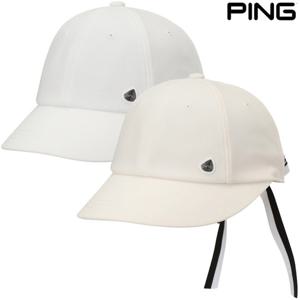 PBS 여성 로고 리본 와이드챙 볼캡 121F1CP053