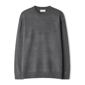 남자 로이 워셔블 모달 라운드 긴팔 니트티 SG-KN-Q027-차콜