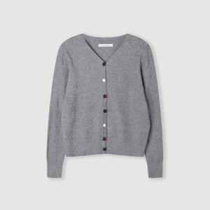 [코인코즈][정가69,000원]칼라버튼 레이스 짜임 가디건_CD6SD621