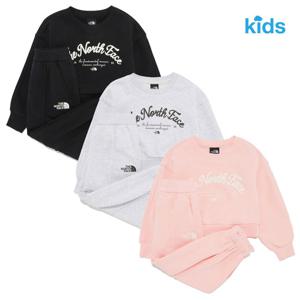 노스페이스키즈 걸즈 앨리슨 스웻 세트_NM5MR58