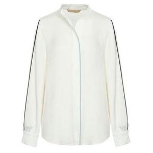 미니멈 세이브존07 라인 배색 블라우스 MXAAWB1270