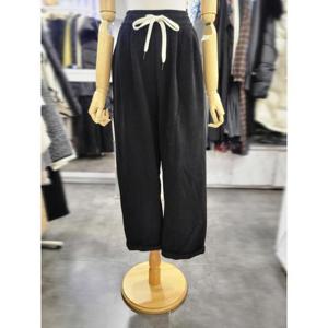 밸리걸 세이브존01 밴딩 투턱 롤업 코듀로이 기모 팬츠 494690