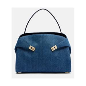 페라가모 Hug 라지 데님 토트 백 P01123361