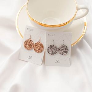 [폭스타일] [스텐레스 스틸] 오리오 라운드 귀걸이