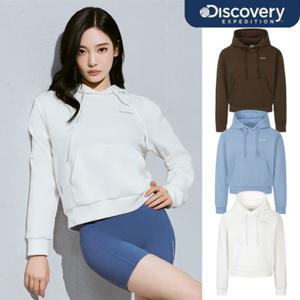 디스커버리 닝닝 26SS 신상 여성 스몰로고 후드티셔츠 DWHD44061
