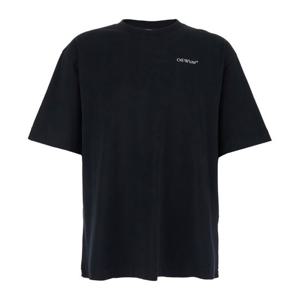 오프화이트 크루넥 루즈핏 반팔 티셔츠 44MAA120S26J008 001