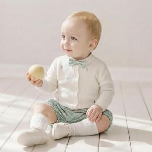 아가방 TC01 봄 안토멀티니트가디건(IVORY)_ 01T12140102