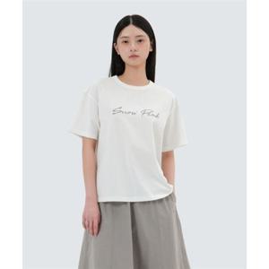 스노우피크 SNOWPEAK APPAREL 에어로쿨 여성 레터링 반팔 티셔츠 (S25MWFTS73) Off White S25MWFTS73OW 337890
