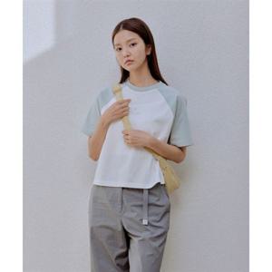 스노우피크 SNOWPEAK APPAREL 에어로쿨 여성 배색 크롭 반팔 티셔츠 (S25MWFTS75) Mint S25MWFTS75MT 337908