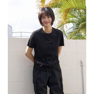 스노우피크 SNOWPEAK APPAREL 골지 여성 레귤러핏 반팔 티셔츠 (S25MWFTS39) Black S25MWFTS39BK 337552