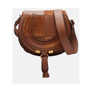 끌로에 Marcie 스몰 레더 스웨이드 크로스 백 P01105789