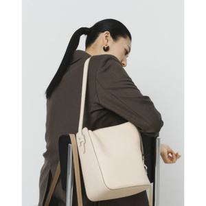 [H-EDGE] 엣지백 시그니처 아이보리 레더 숄더 M HIBA6E367CR