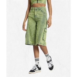 아디다스 ADIDAS ADILENIUM 2 데님 카프리 숏 팬츠 - 라임 JM9285 2437797