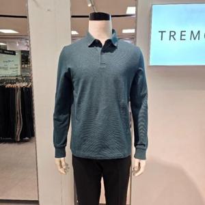 트레몰로 HC05 남성 면 100% 카라 캐주얼 긴팔라 캐주얼 긴팔 티셔츠 TRHAL4Z228431