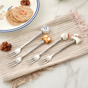 [모던하우스] 봉쥬르두부 레진 티포크 4P 세트