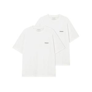 커버낫 COVERNAT [2PACK] 쿨 코튼 티셔츠 White+White CO2602STE1WH 343780
