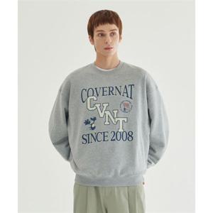 커버낫 COVERNAT CVNT 그래픽 맨투맨 Melange Gray CO2503CR25MG 344363