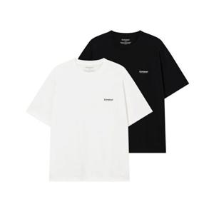 커버낫 COVERNAT [2PACK] 쿨 코튼 티셔츠 Black+White CO2602STE1BK 341619