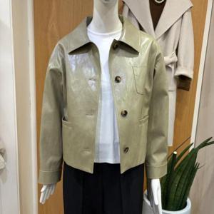 클리지 DP01 신세틱 레더 카라 자켓 CQ7WLJ01