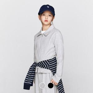 [지오다노 주니어]03326501 여아 코튼 립 카라 집업