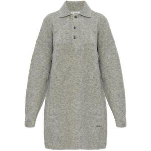 AMI 아미 25FW 알파카 폴로 드레스 (FDR636 KN0021 050)