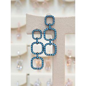 볼라레 세이브존03 볼라레 터키석 트리플 링크 드롭귀걸이 AQSSS1903A