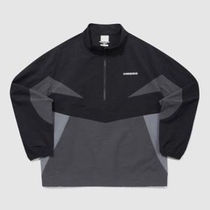 M 엄브로자켓 CQK UQ221CWT49-BLK 레이트 체크아웃 린넨 스탠넥 아노락 / BLACK