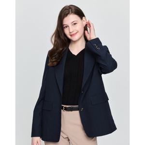 (+더블쿠폰 10%) 헤지스 여성 25SS 스테디셀러린넨네이비 테일러드 자켓 WSJA5BP22N2