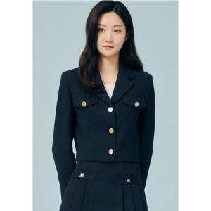 [제이제이 지고트]브이넥 칼라 플랩 크롭 재킷(GP2A0JKR41)