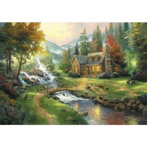 풍경화 1000피스 목재 직소퍼즐 숲속의 파라다이스